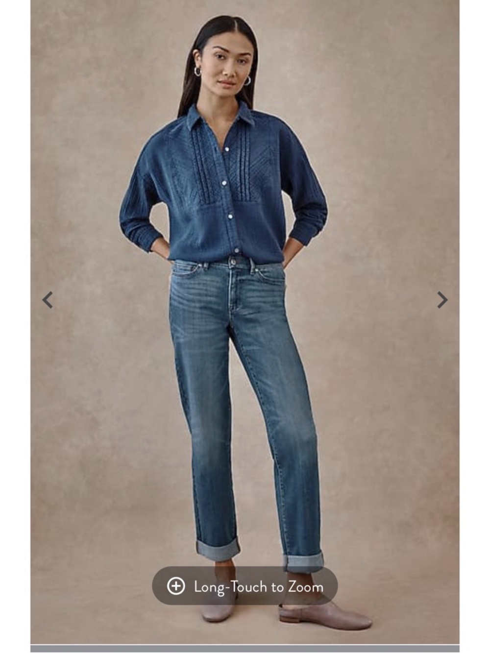 J. Jill Mid Blue Boyfriend Jeans